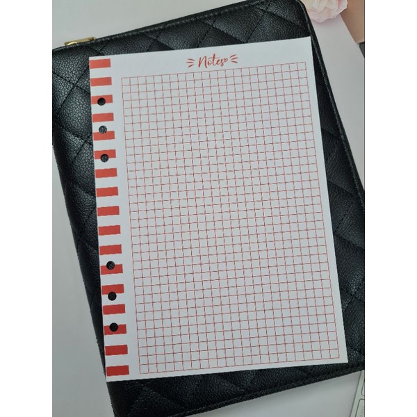 40PCS GRID A5 6 RING PLANNER INSERTS REFILL Shopee Malaysia