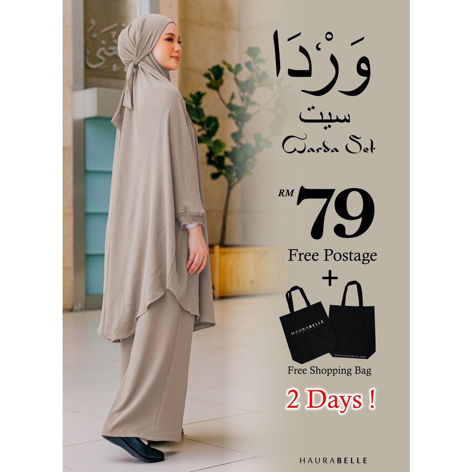 Warda Set Haurabelle Koleksi Umrah | Shopee Malaysia
