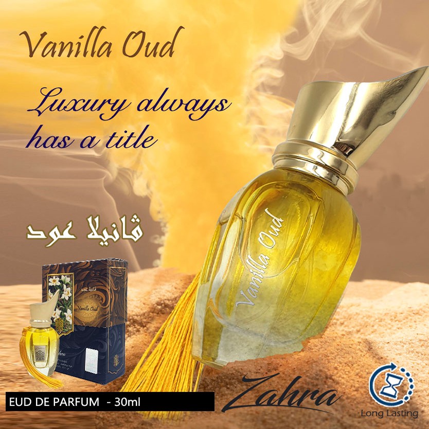 Vanilla Oud Original Arabic Perfume Zahra Minyak Wangi Timur Tengah