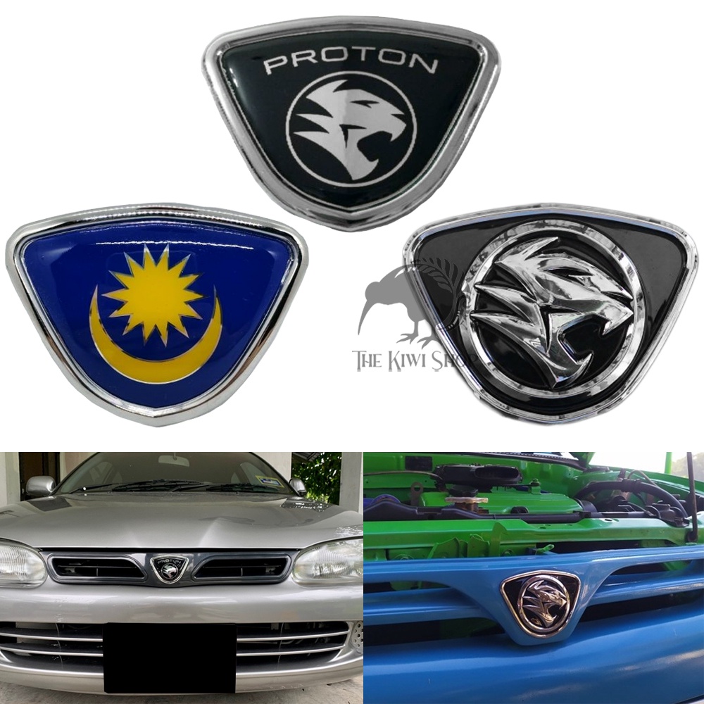 Proton Wira Old Front Logo Emblem Front Grille Logo Emblem Lambang