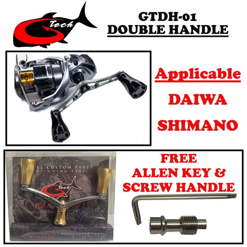 GTECH REEL DOUBLE HANDLE (GTDH01) Reel Customs Parts Spinning Type