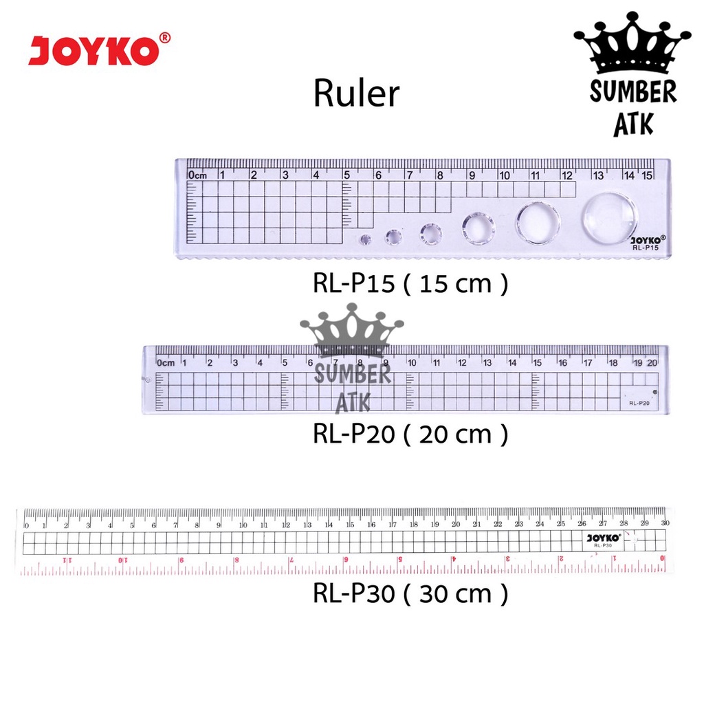 Joyko Ruler Ruler 15 CM, 20 CM, 30 CM | Shopee Malaysia