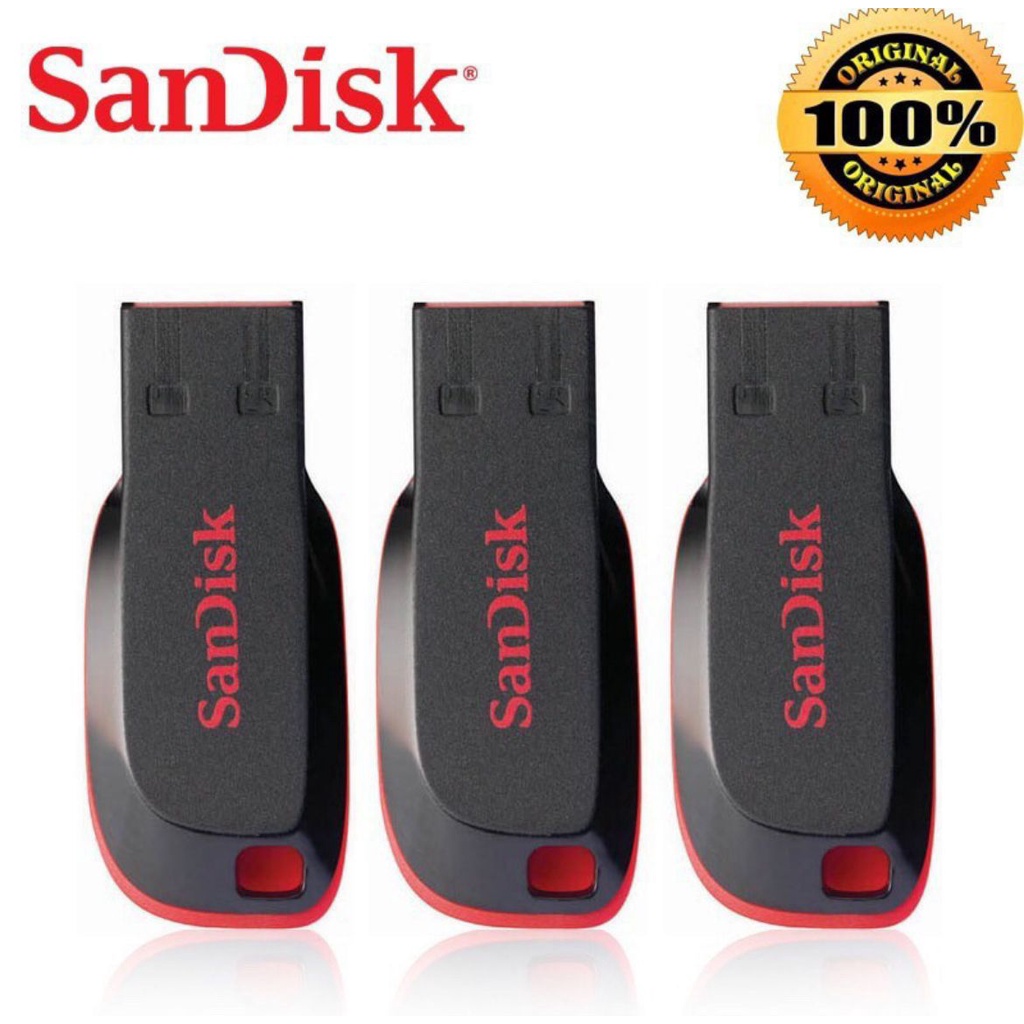 SanDisk Cruzer Blade USB 2.0 Flash Drive/Pendrive 8GB , 16GB , 32GB