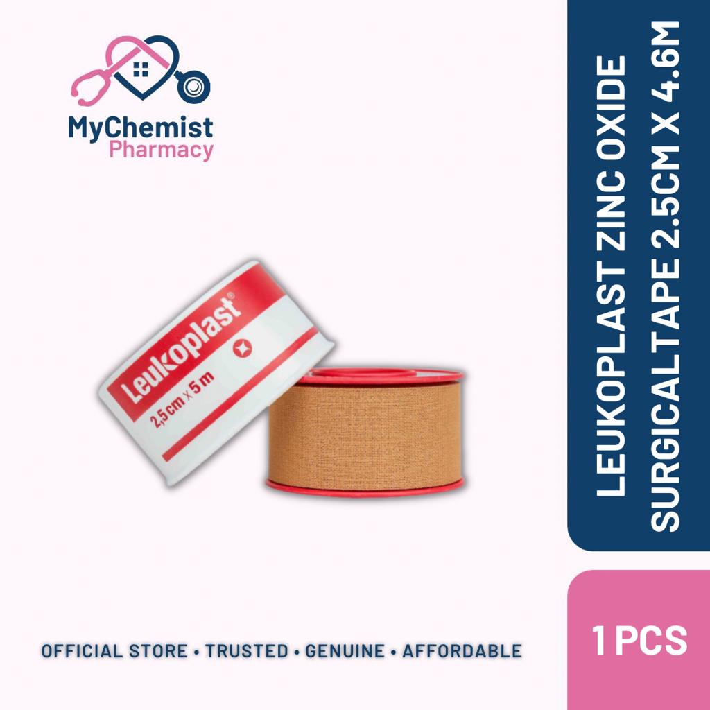 Leukoplast Surgical Tape - 5cm X 4.6m Zinc Oxide Adhesive Tape (2 Count)