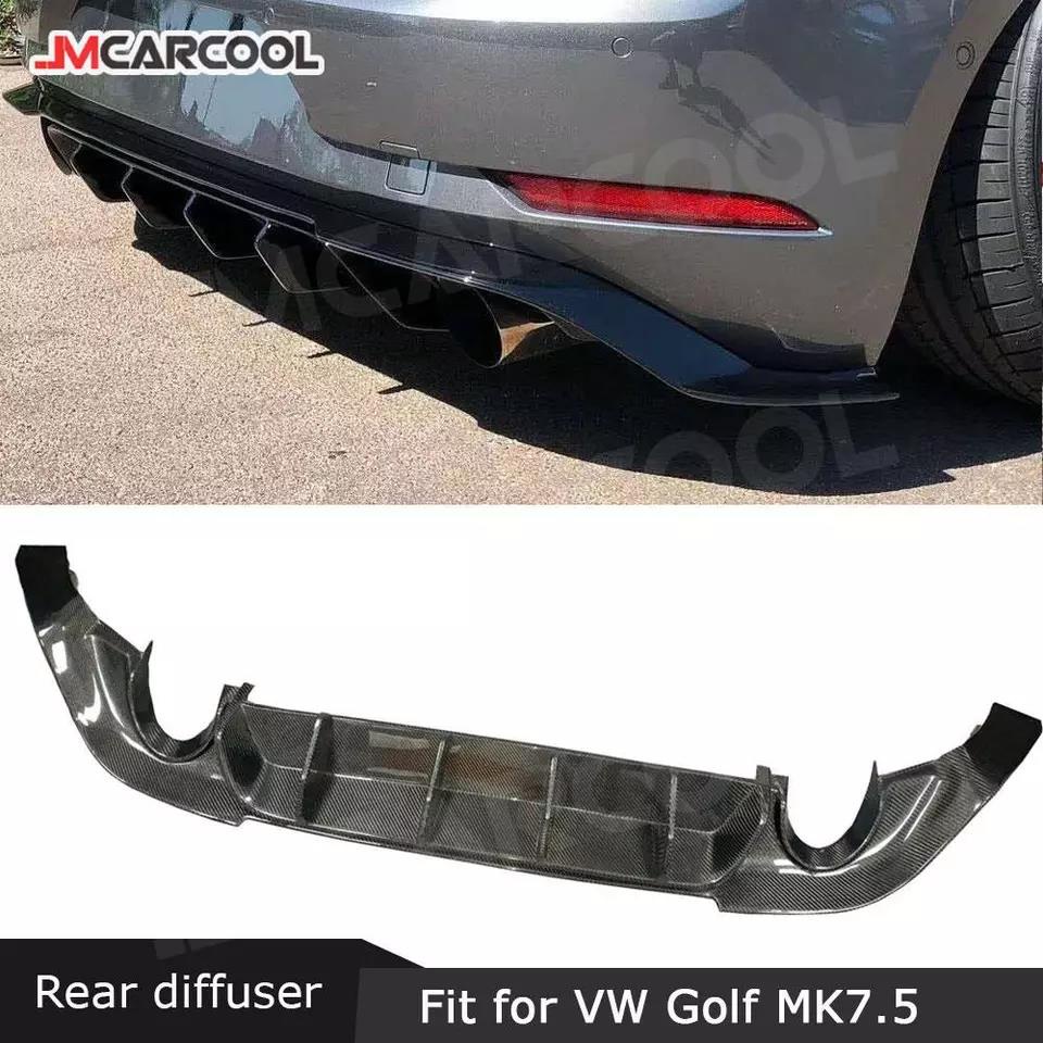 Carbon Fiber Rear Lip Diffuser Spoiler For VW Golf 7.5 MK7.5 Standard ...