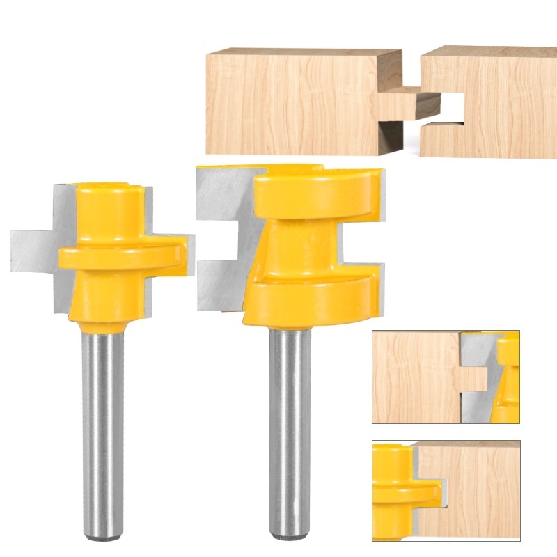 T Slot Square Tooth Tenon Milling Cutter Router Bits 方齿榫合刀 | Shopee ...