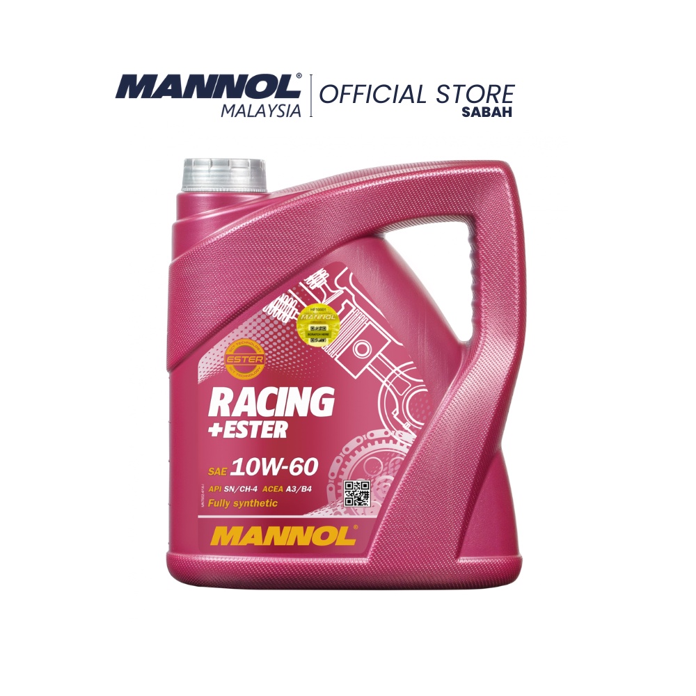 Mannol MN7902-1 Motoröl 10W-60 – Vollsynthetisch, API SN – Für Hochleistungsmotoren