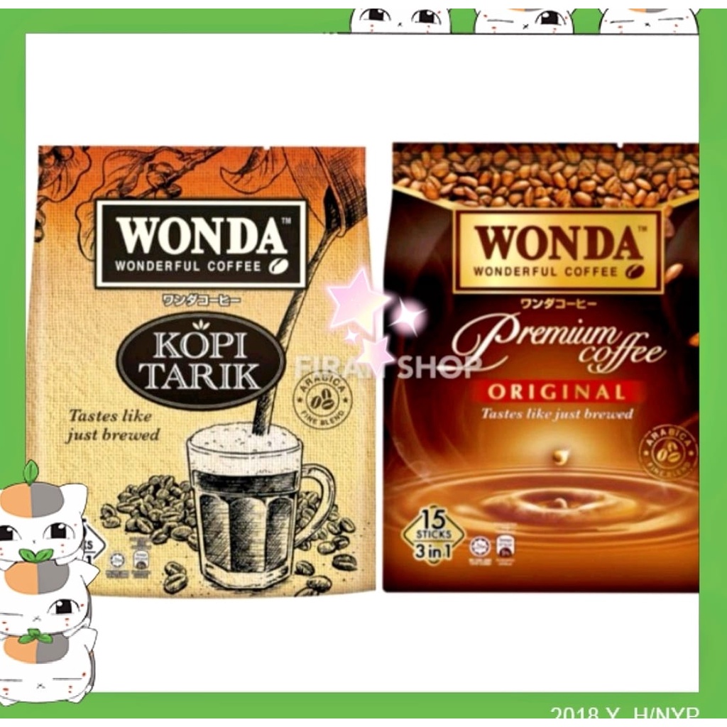 💥READY STOCK💥Wonda 3-in-1 Premium Coffee ☕Original / Kopi Tarik