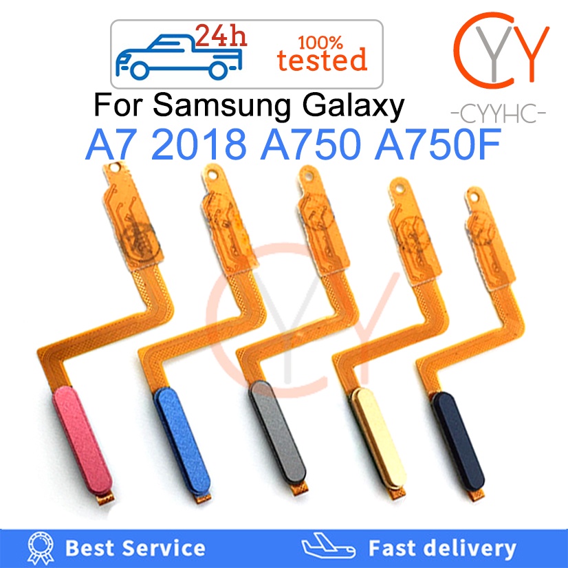 New For Samsung Galaxy A7 2018 A750 A750F Back Home Button Fingerprint