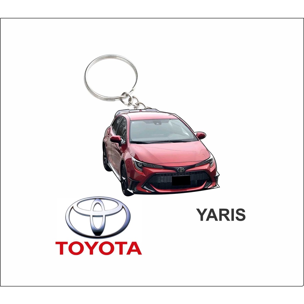 toyota yaris red 2023 keychain 2d | Shopee Malaysia