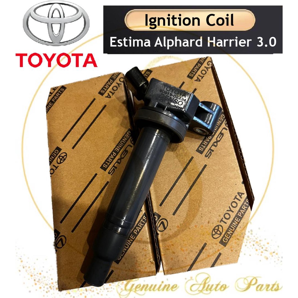 (100 ORIGNAL) IGNITION PLUG COIL TOYOTA ESTIMA MCR30 ALPHARD MNH10 HARRIER MCU10 MCU30 3.0 V6