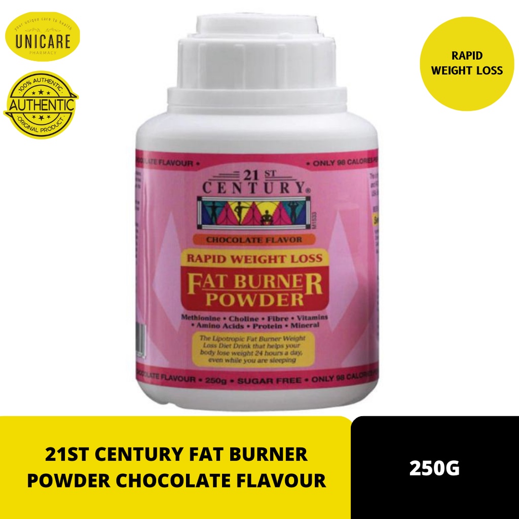 21ST CENTURY FAT BURNER POWDER CHOCOLATE FLAVOUR 250G Shopee Malaysia
