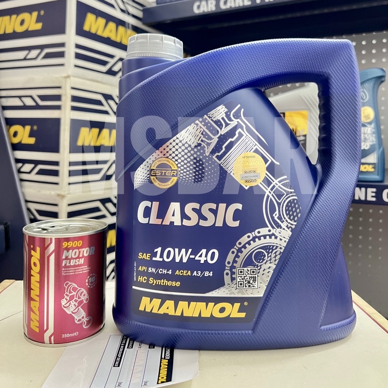 Mannol Classic 10w40 HC Synthese With Ester (4L) / SN (Mannol Freegift ...