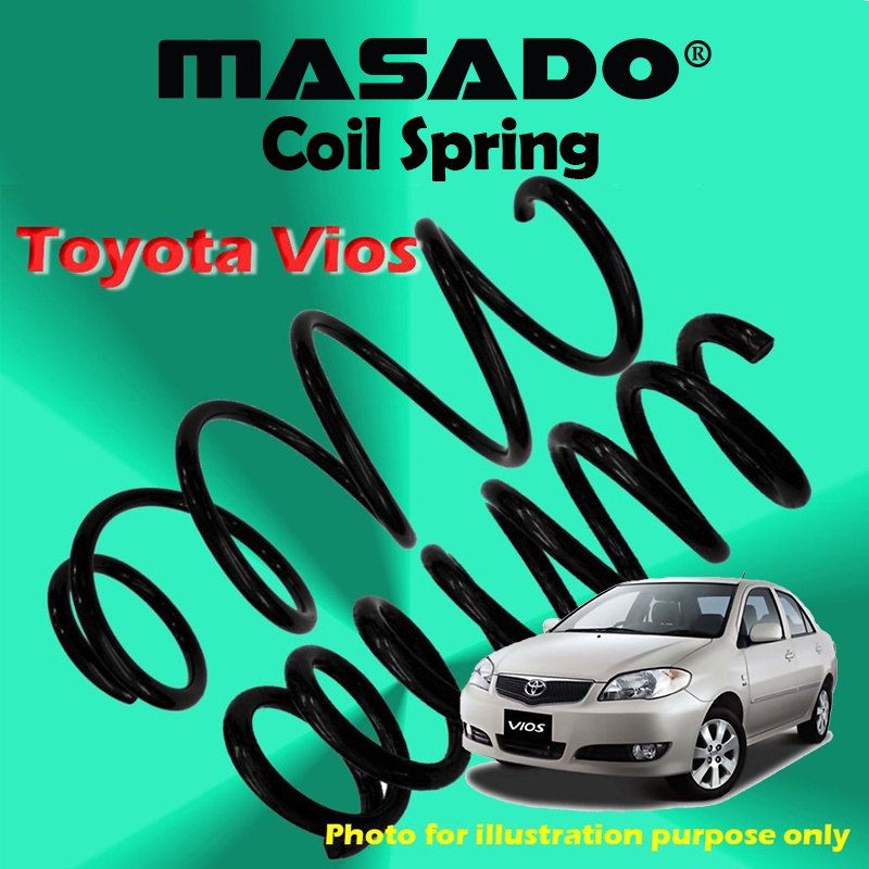 MASADO Toyota Vios NCP42, NCP93, NCP150 Front / Rear Coil spring (2 ...