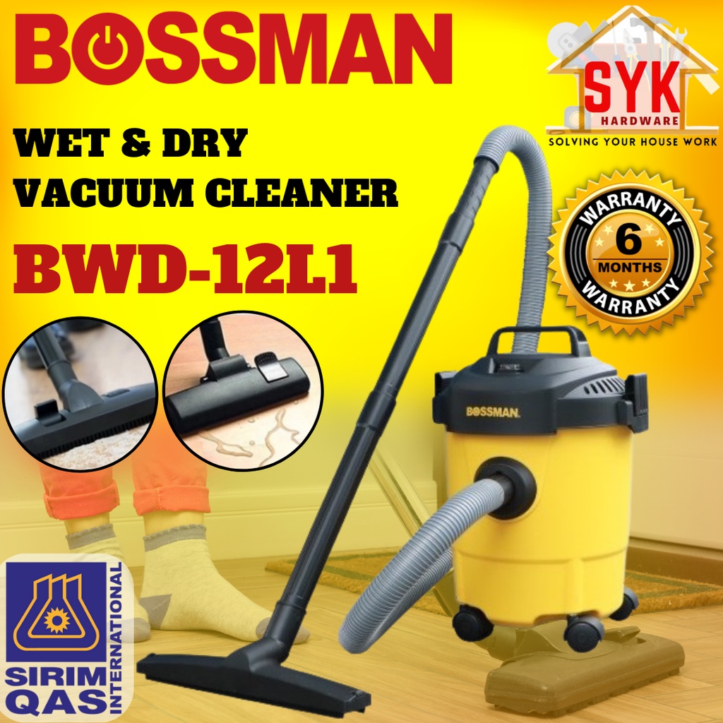 SYK BOSSMAN BWD12L1 Vacuum Wet and Dry Machine Vacuum Cleaner Heavy