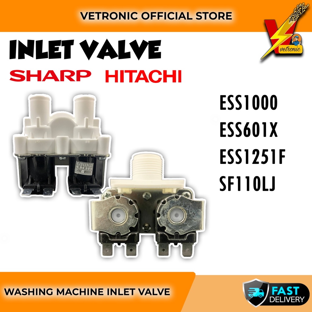 SHARP Water Feed Inlet Valve Washing Machine ESS1000 ESS601X Shopee