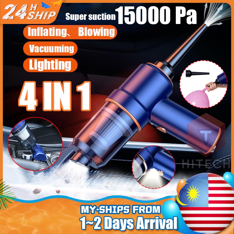 Car Handheld Vacuum Cleaner, 3-in-1 Brushless Motor