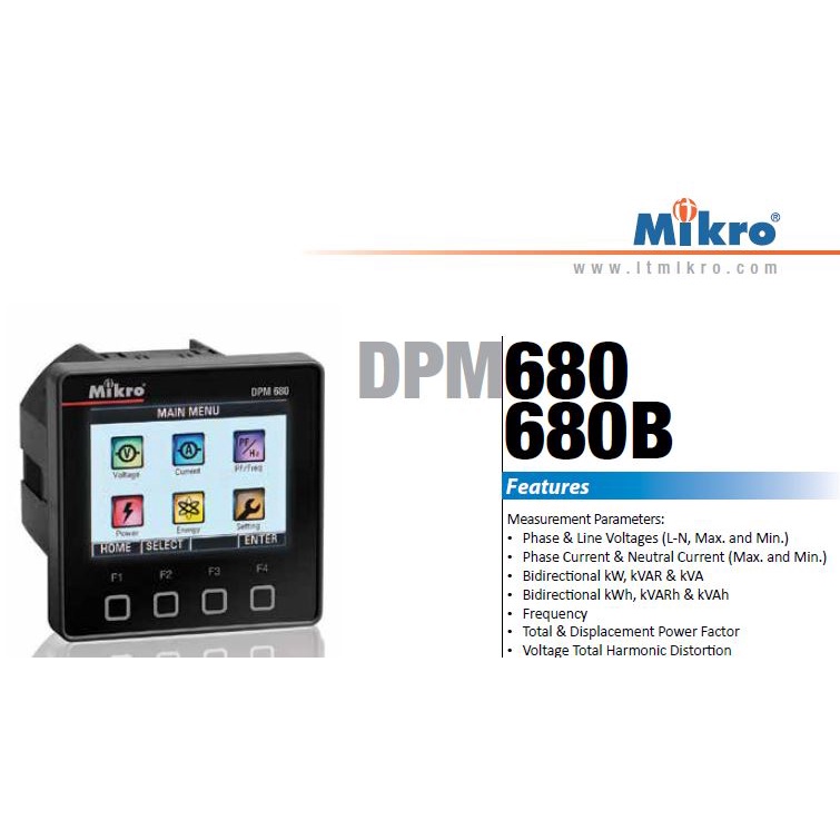 MIKRO DPM680 DPM Digital power meter Shopee Malaysia