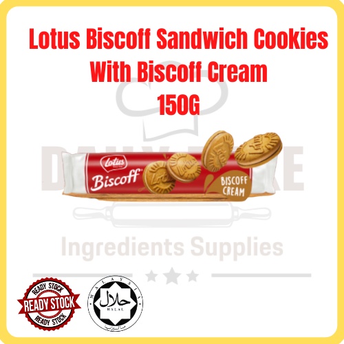 Lotus Biscoff Sandwich Cookies With Biscoff Cream 150G/焦糖饼干焦糖奶油夹心/Snack