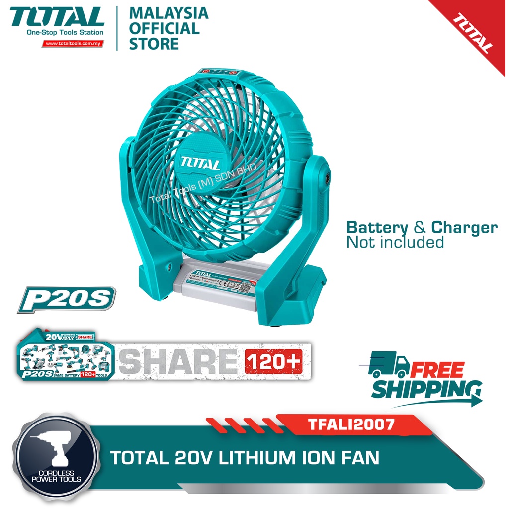 TOTAL LithiumIon Fan TFALI2007 Shopee Malaysia