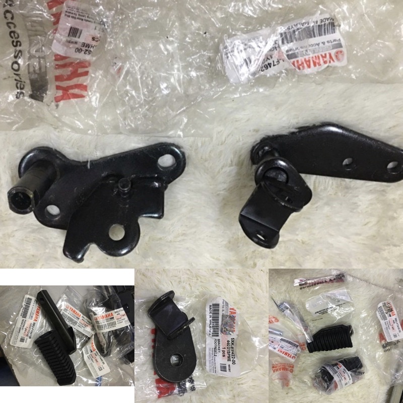 100 Original Hly Yamaha 125 125zr Y125 Y125z Y125zr Front Rear Footrest Bracket Besi Pijak Kaki 9587