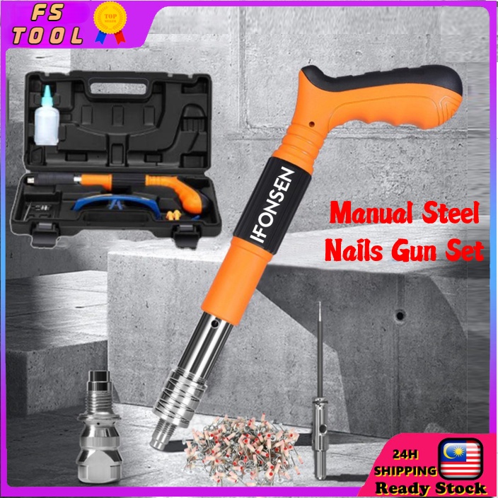 IFONSEN Rivet Gun Tufting Gun Manual Steel Nails Gun Concrete Rivet