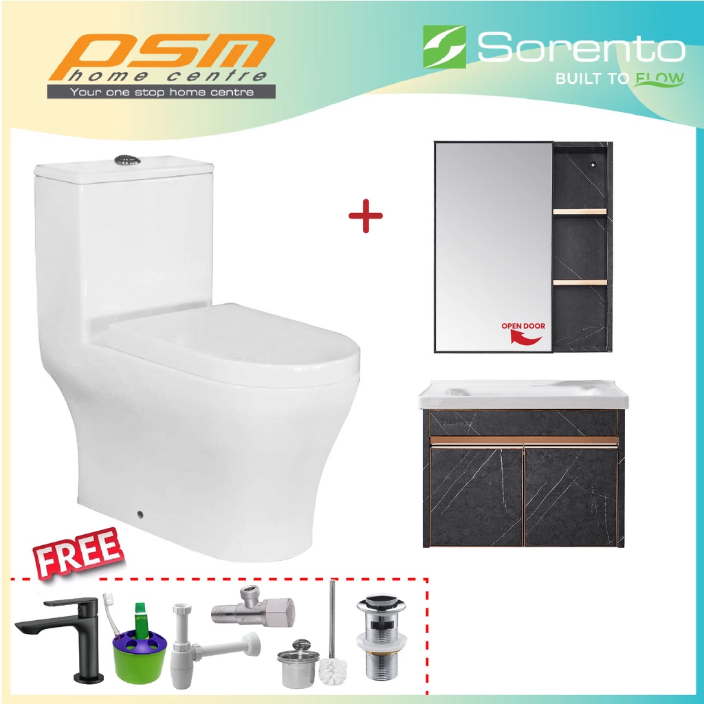 SORENTO One Piece Water Closet Wash Down Flushing System Bathroom WC S