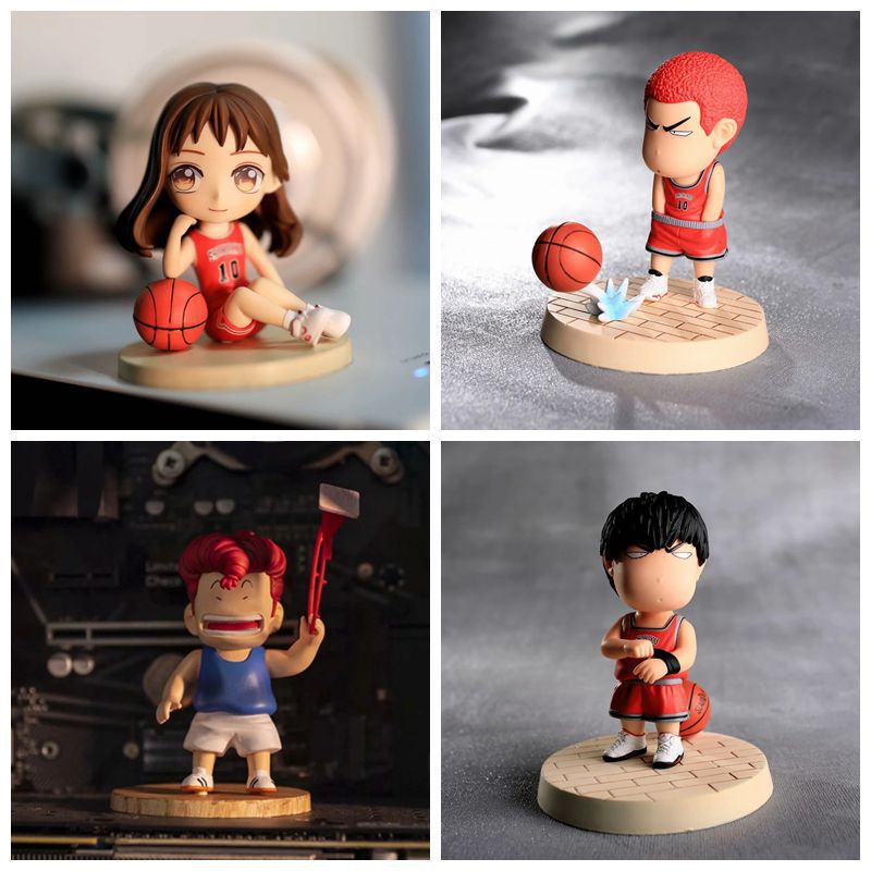 Slam Dunk Sakuragi Hanamichi 10 Kaede Rukawa 11 Haruko Akagi Doll Car