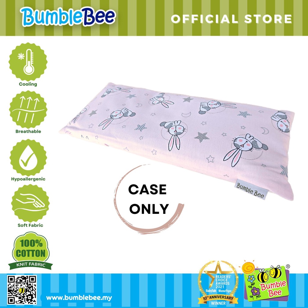 Bumble Bee Bean Sprout/Buckwheat Pacifying Pillow Case (Premium Cotton