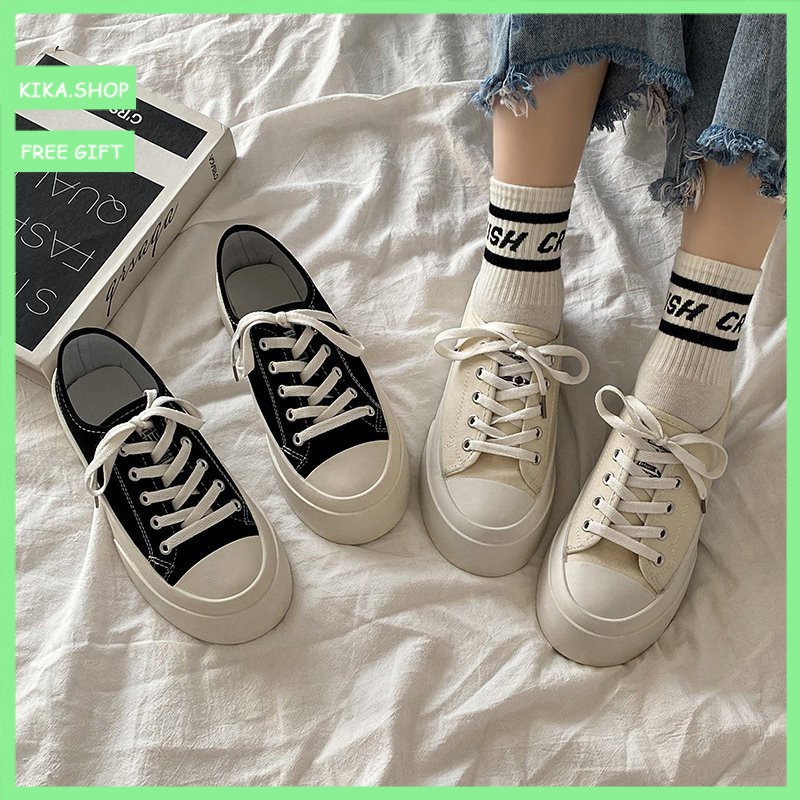 RAYA! 35-43 big size Classic Canvas Sneakers Rubber Low Top Student ...