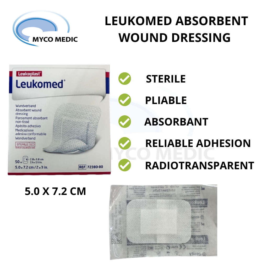 BSN Medical Leukomed® Absorbent Wound Dressing 7238000 5.0 x 7.2
