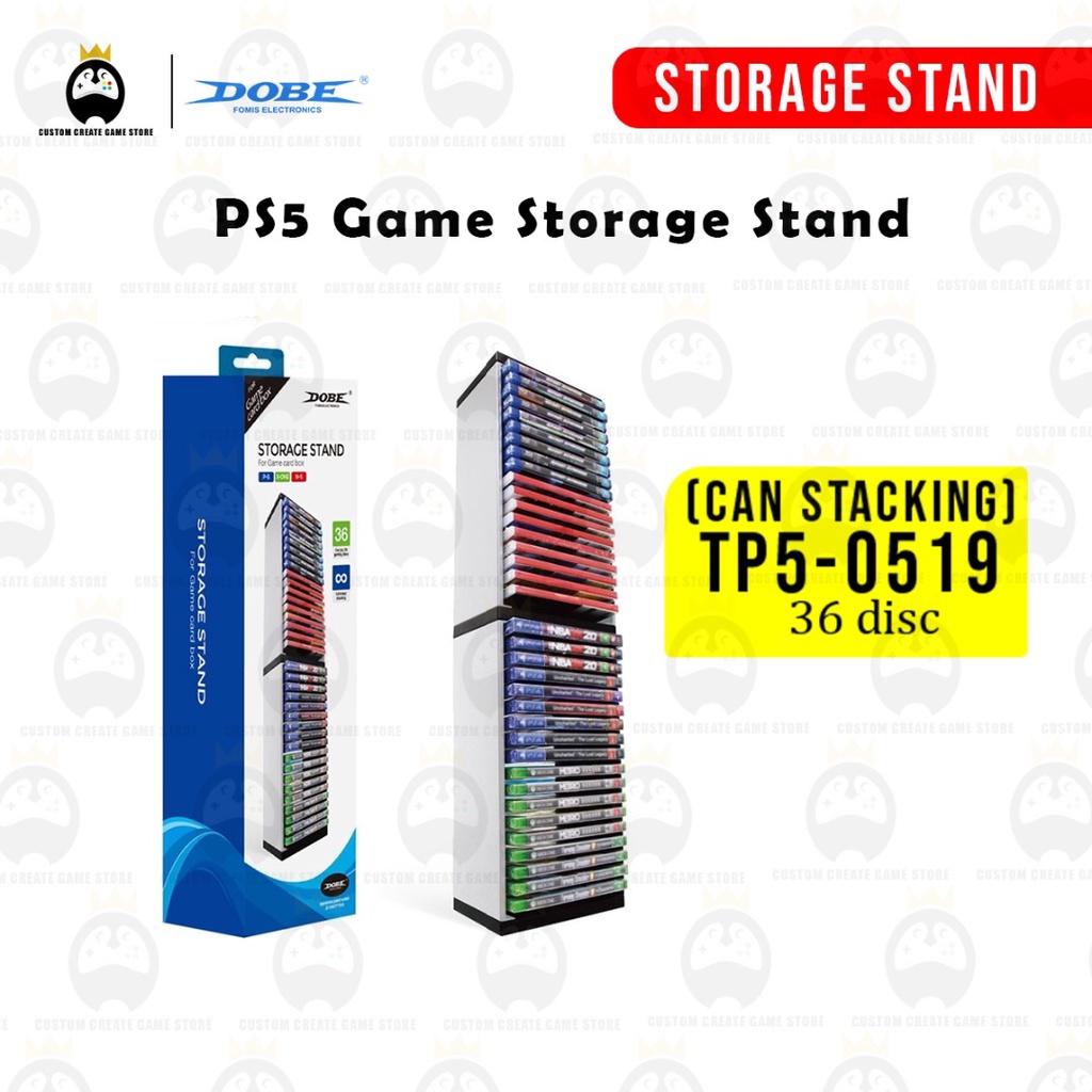 Dobe PS5 PlayStation Game Storage Stand 36 Game Card Box Disk Rack ...