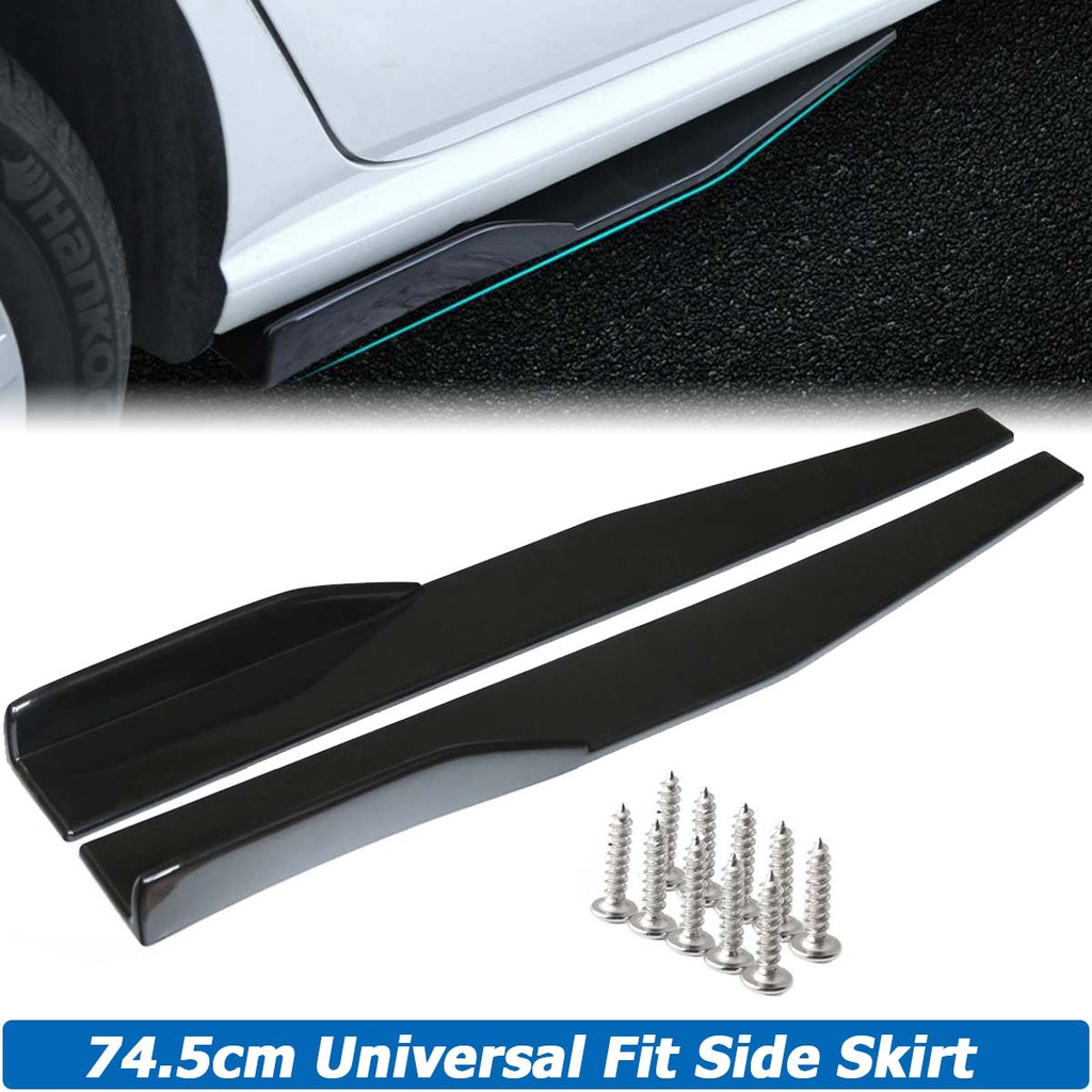 74.5cm Universal Side Skirt Rocker Extension Apron Panel Lip Body Kit