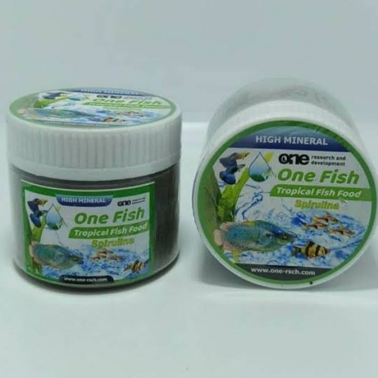 One FISH GREEN Sinking FISH Feed SPIRULINA Small FISH Pellet ONEFISH ...