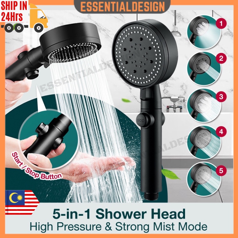 304 Stainless Steel High Pressure Bathroom Hand Shower Head Set ...