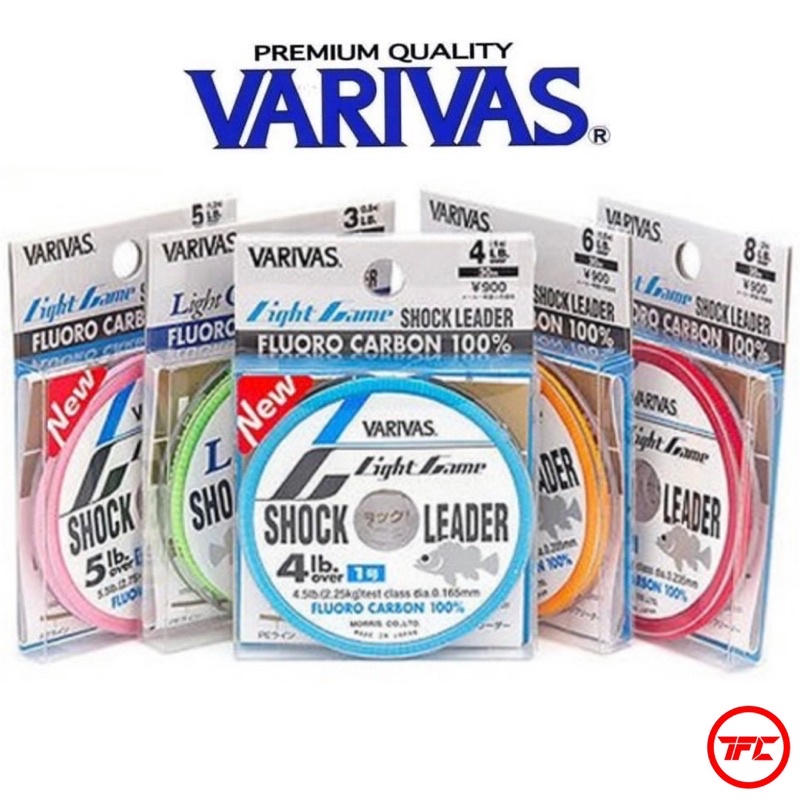 VARIVAS Light Game 100% Fluorocarbon + Titanium Coat Shock Leader