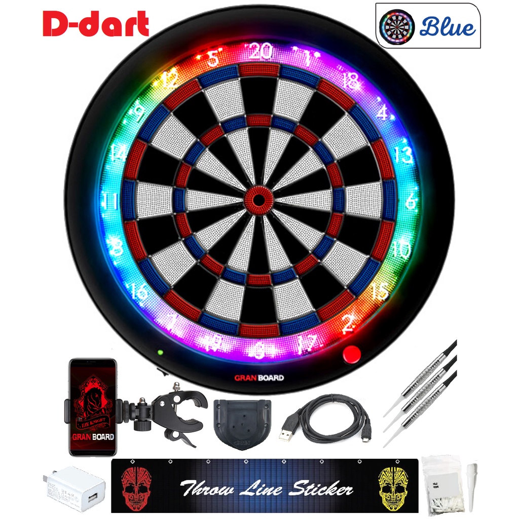 GRAN BOARD 3s Blue Type The Best Darts Experience at Your Home LED  Bluetooth