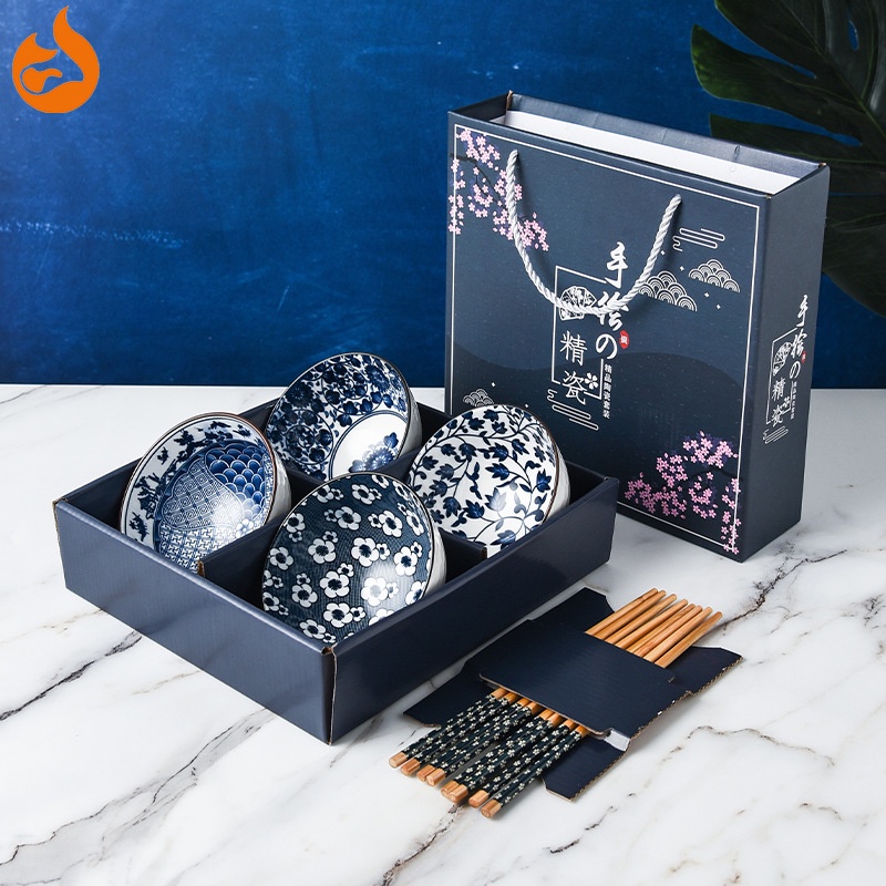 Traditional Japanese Style Rice Bowl Ceramic Bowl Porcelain Bowl ...