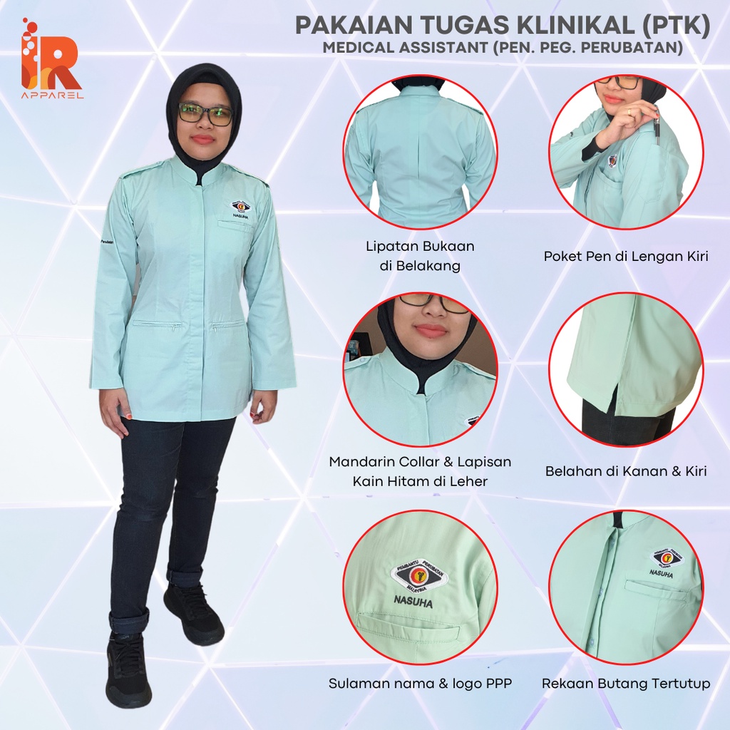 [ LADIES ] CLINICAL UNIFORM/ PAKAIAN TUGAS KLINIKAL by IR APPAREL