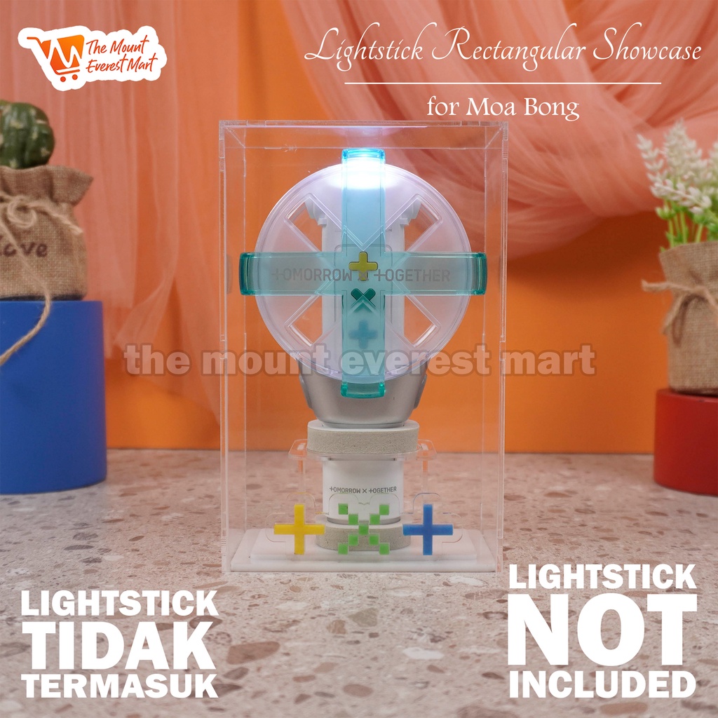 Acrylic Showcase - K-pop Lightstick Standing Box for TXT Mini Version ...