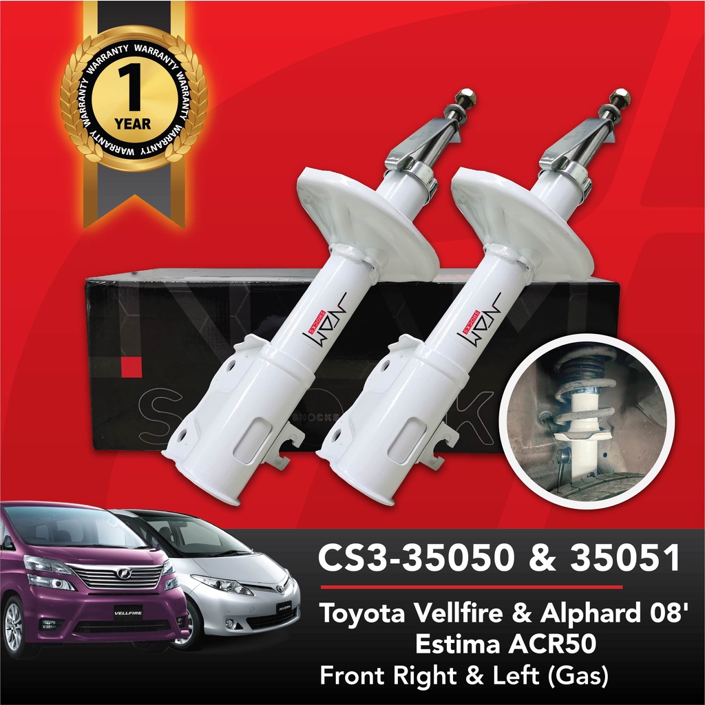 Toyota Vellfire & Alphard 08 & Estima ACR50 Nam Shocks Front Absorber (Gas) CS335050 & 35051