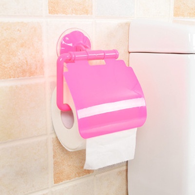 Wall-Mounted Waterproof Covered Toilet Tissue Roll Box Bathroom ...