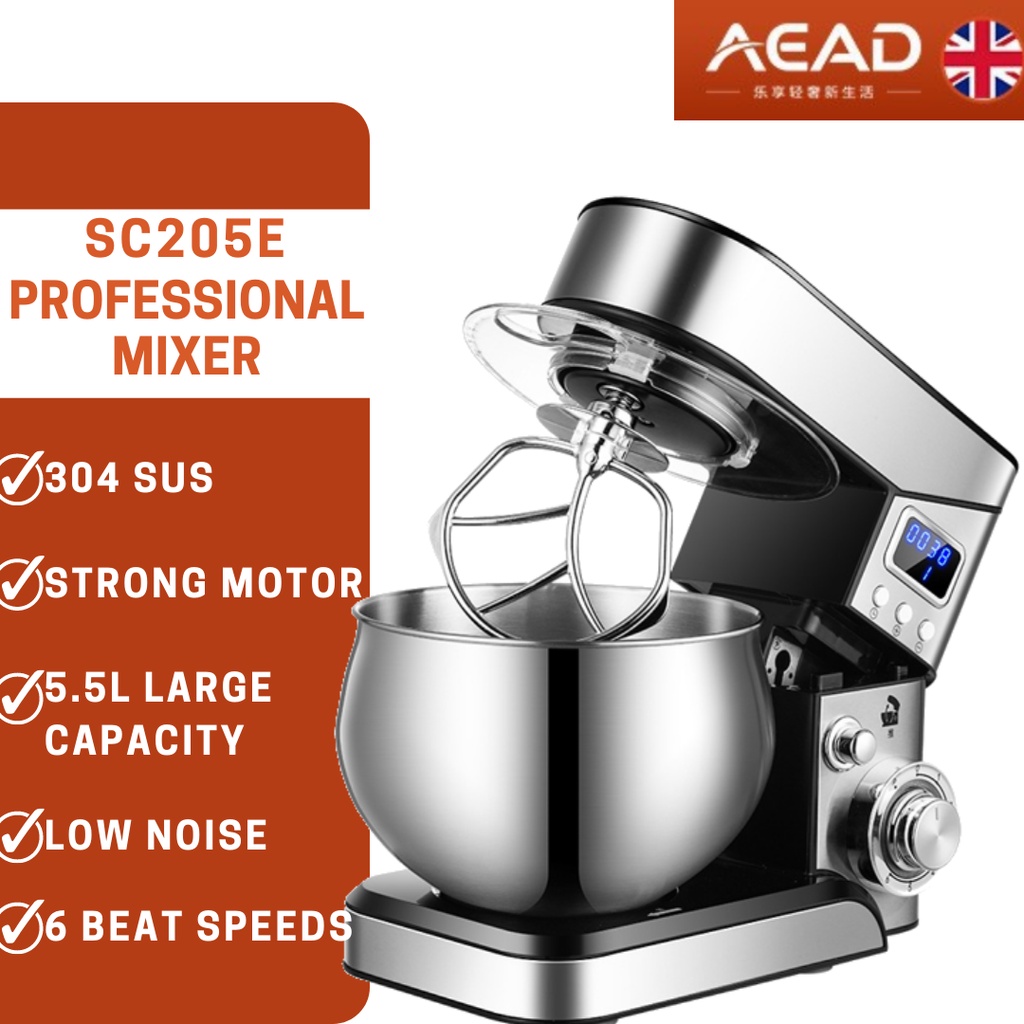 Electric Mixer SC205E Steel 5L / Tabletop Mixer / Egg Beater / Dough ...