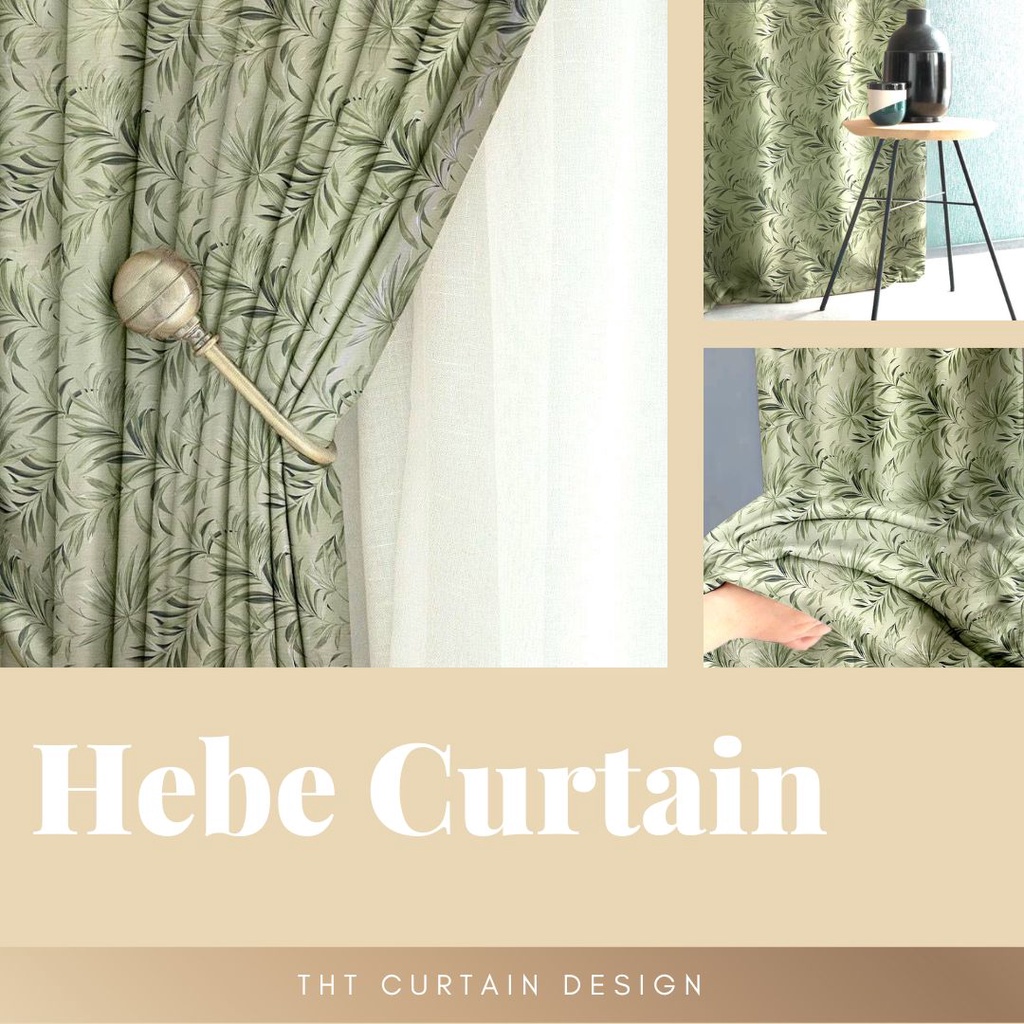 New Arrival Hebe Curtain Langsir Bercorak Untuk Rumah / Siap Jahit ...