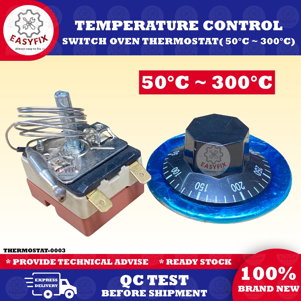 (50°C ~ 300°C) DIAL THERMOSTAT TEMPERATURE CONTROL SWITCH OVEN ...
