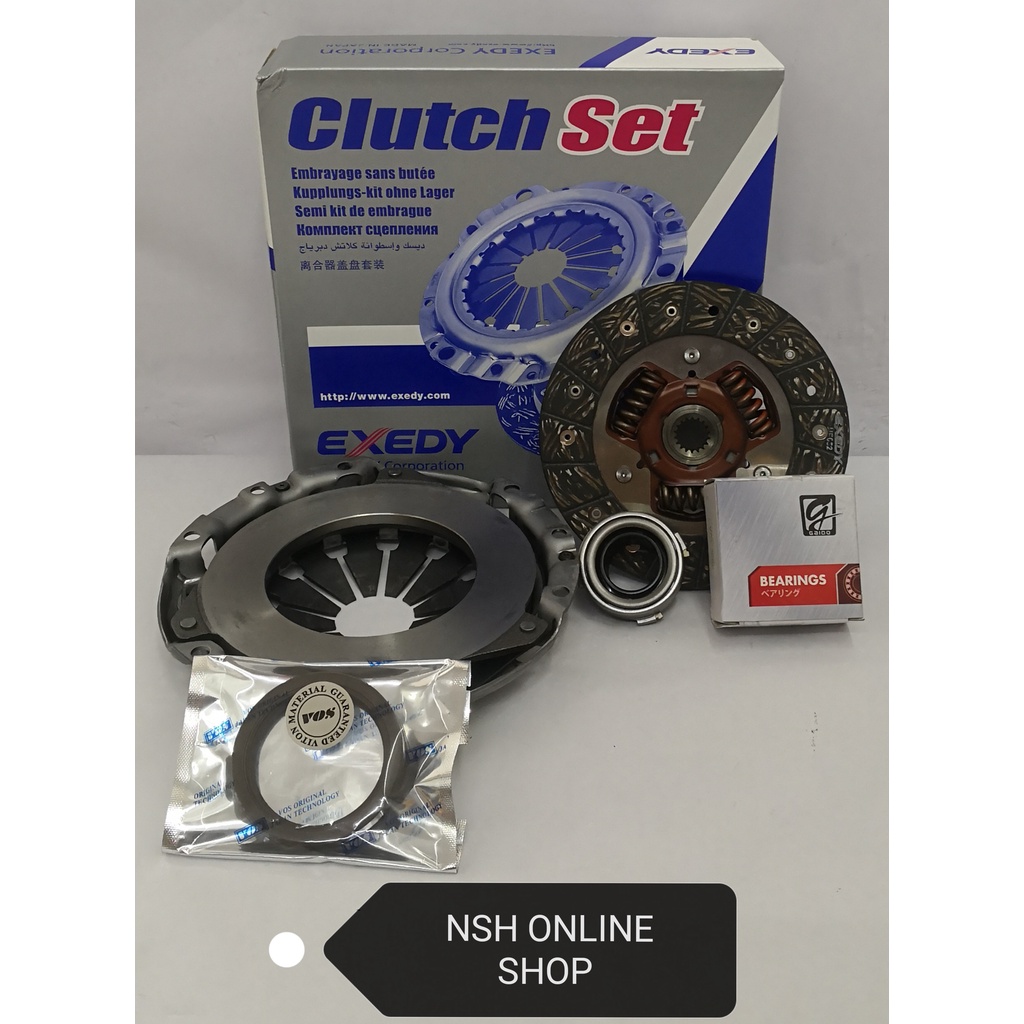 Exedy Daikin Clutch Kit Set+Clutch Bearing+Flywheel Oil Seal (Viton