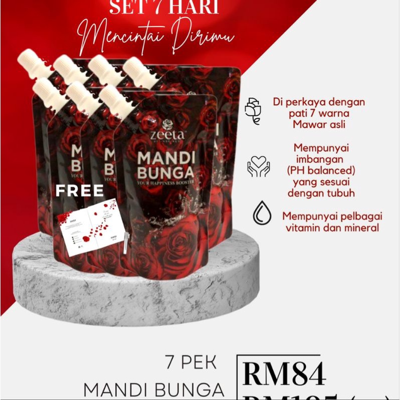 Mandi Bunga By Zeeta Mawar Shopee Malaysia