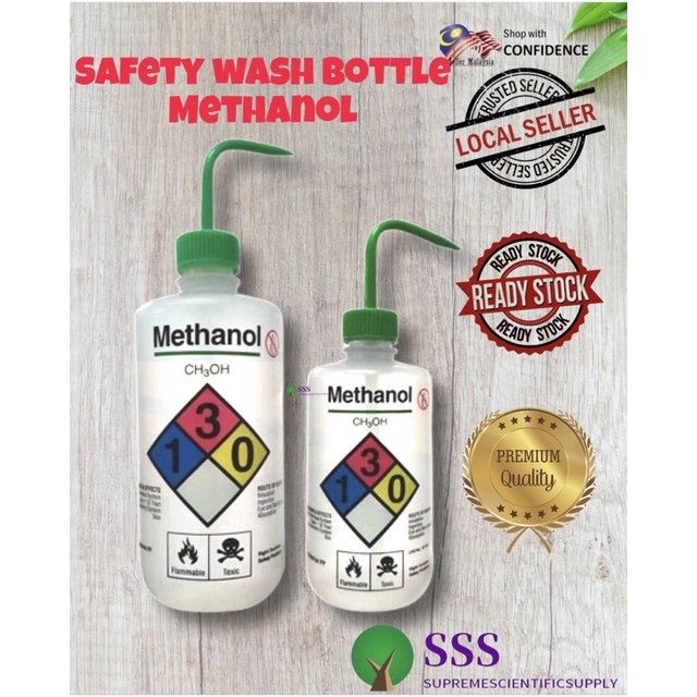 🔥[Ready stock]🔥Safety Wash Bottle ,Methanol (with graduation) | Shopee ...