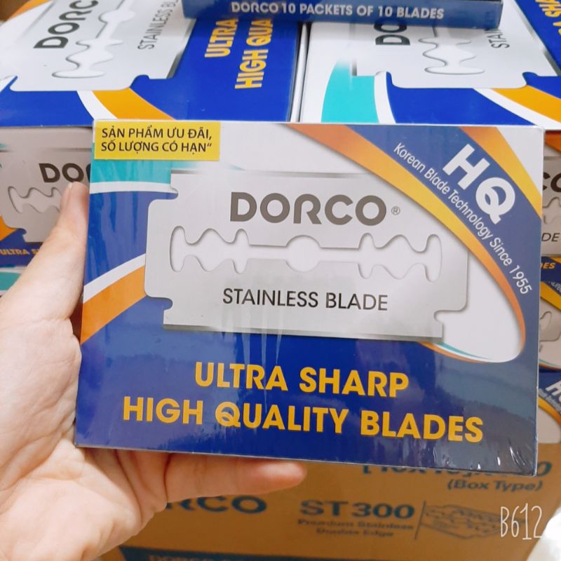 Dorco ST300 Razors, Razors Improve Extremely Sharp, Blister Of 100