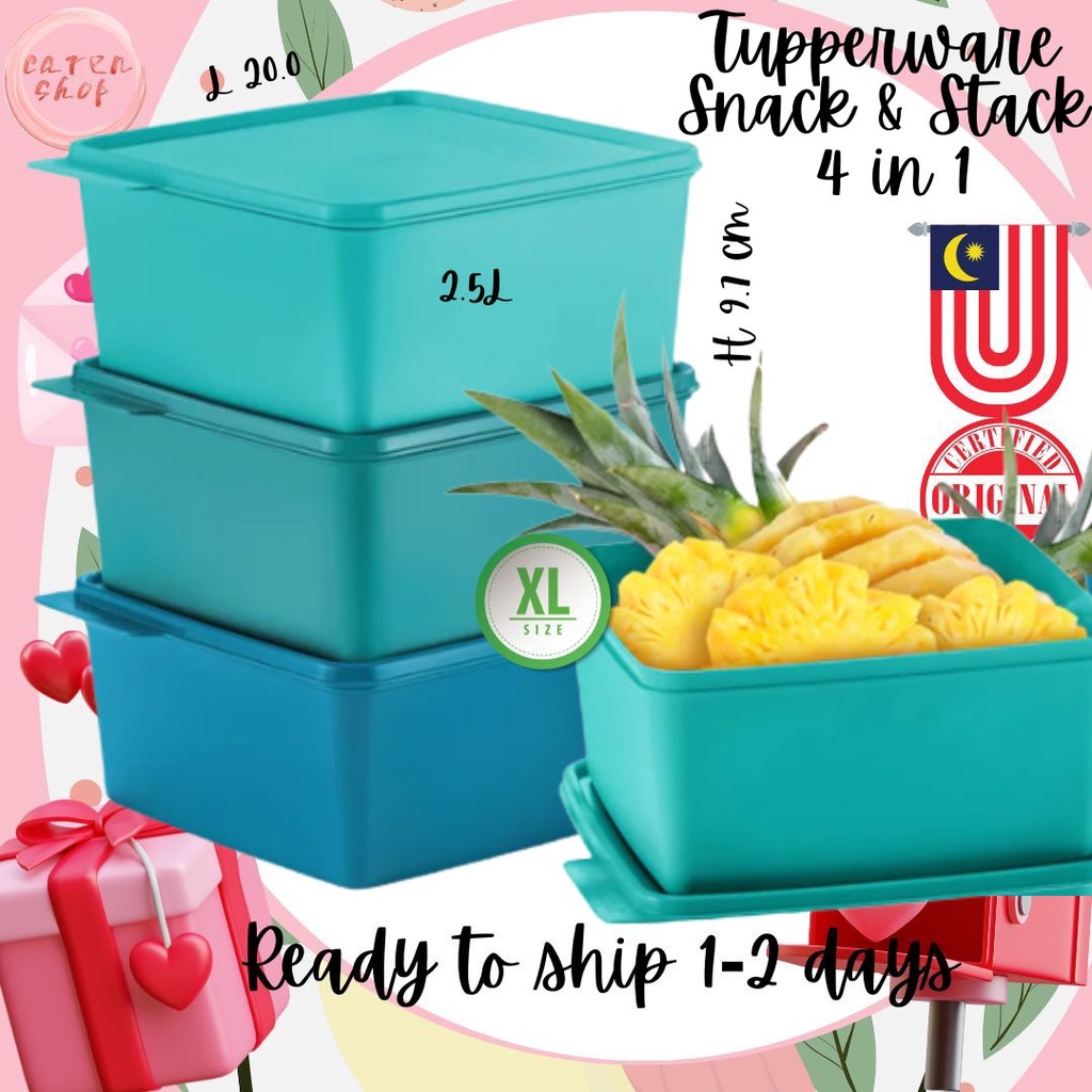 🎁 Hadiah Tupperware🎁Wish card 🎁 Ready Stock Tupperware Food Container ...